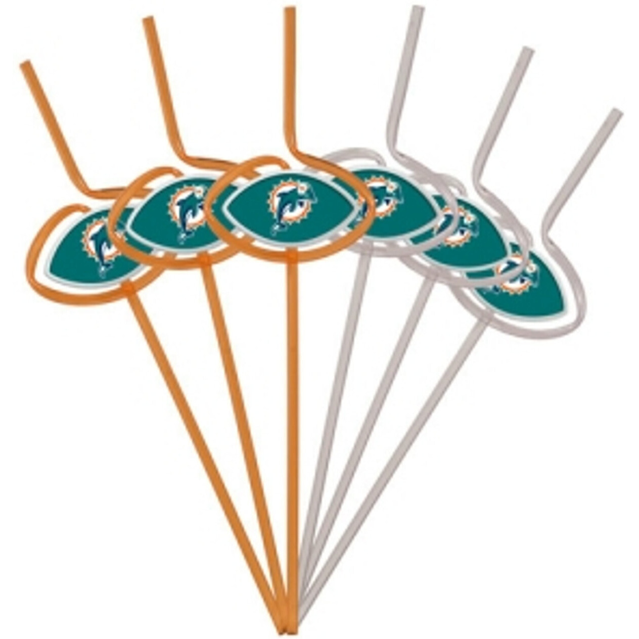 Miami Dolphins Team Sipper Straws(D0102H77GZW.)