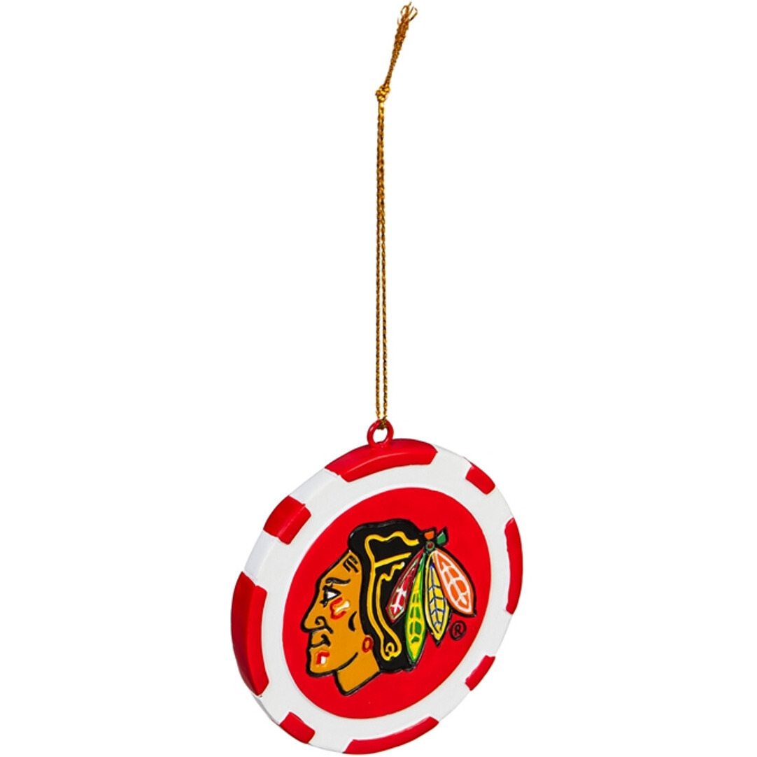 Chicago Blackhawks Ornament Game Chip - Special Order