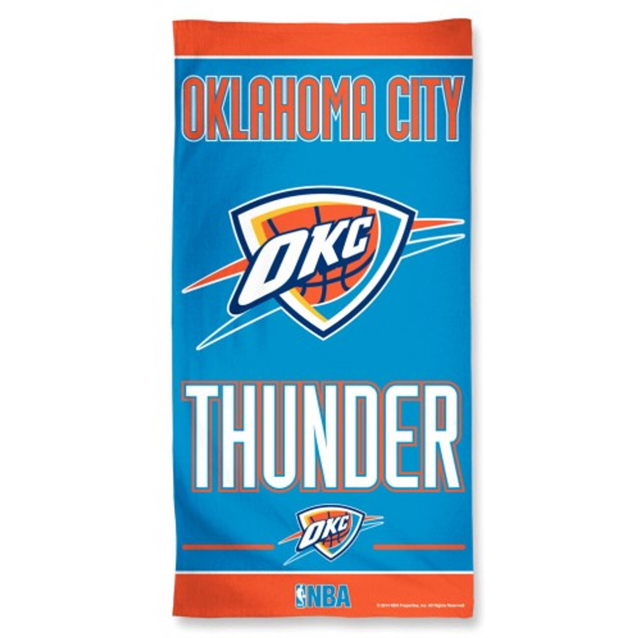 Oklahoma City Thunder Towel 30x60 Beach Style