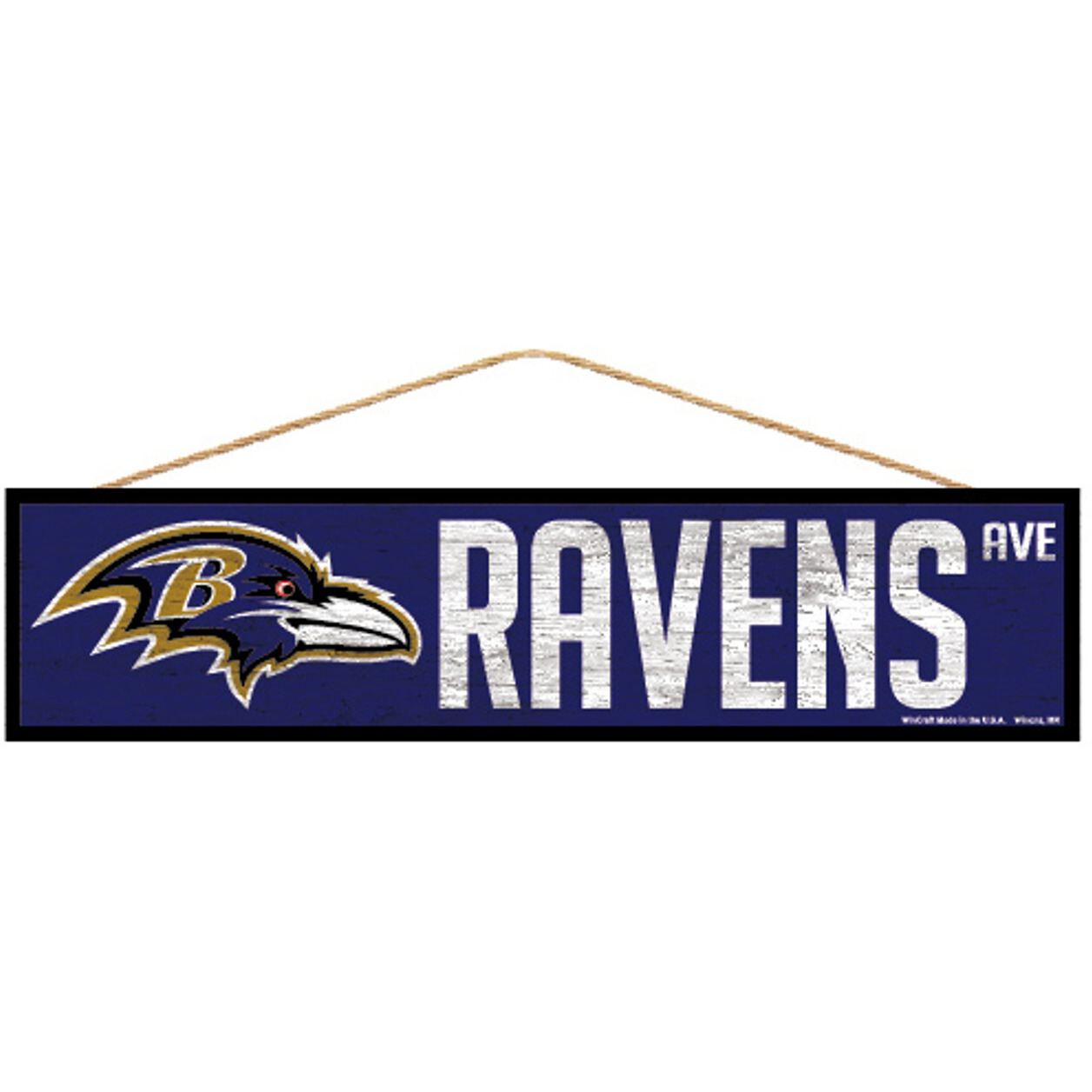 Baltimore Ravens Sign 4x17 Wood Avenue Design