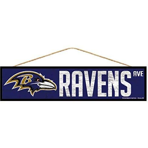 Baltimore Ravens Sign 4x17 Wood Avenue Design