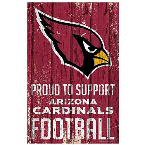 Arizona Cardinals Sign 11x17 Wood Proud to Support Design