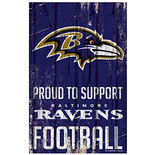 Baltimore Ravens Sign 11x17 Wood Proud to Support Design