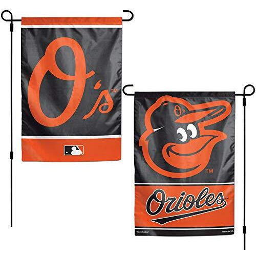 Baltimore Orioles Flag 12x18 Garden Style 2 Sided