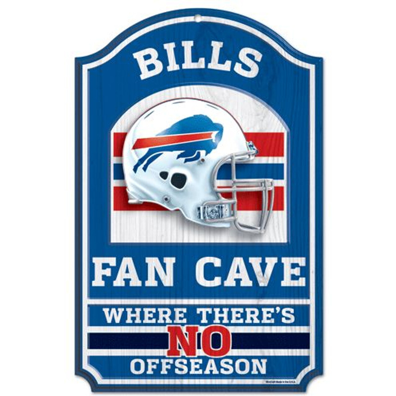 Buffalo Bills Wood Sign - 11&quotx17" Fan Cave Design