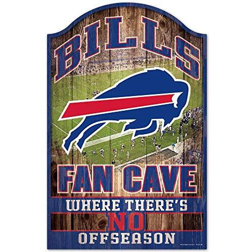 Buffalo Bills Wood Sign - 11&quotx17" Fan Cave Design