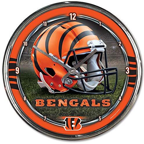 Cincinnati Bengals Round Chrome Wall Clock