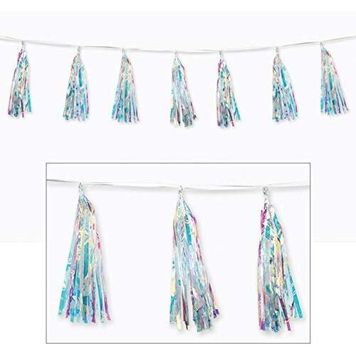 Iridescent Tassel Garland