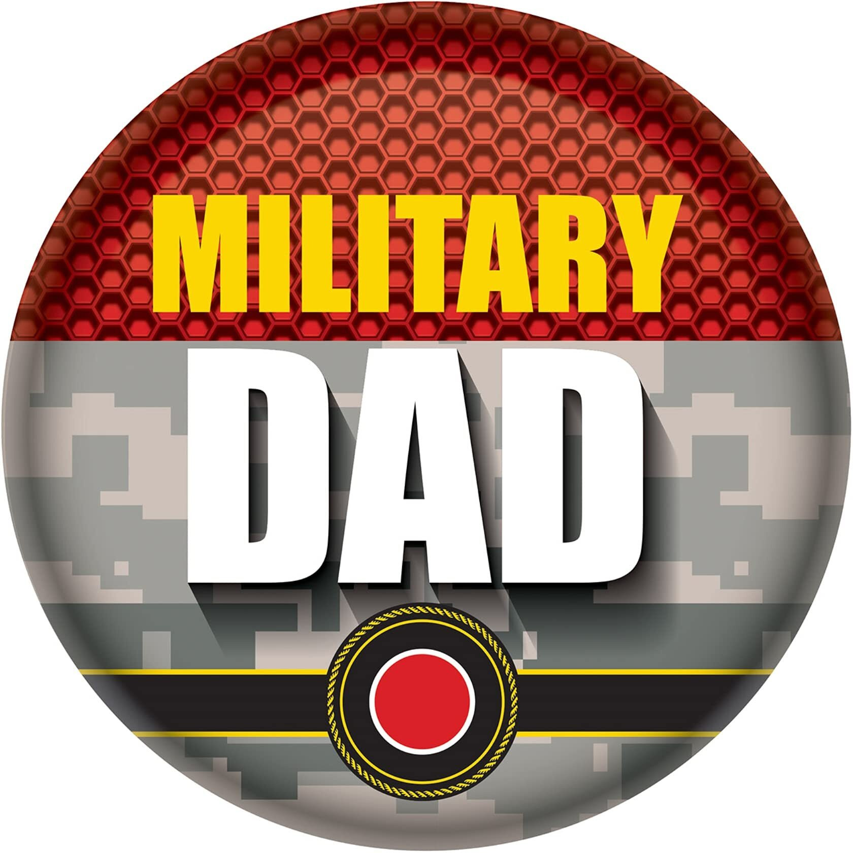 Military Dad Button