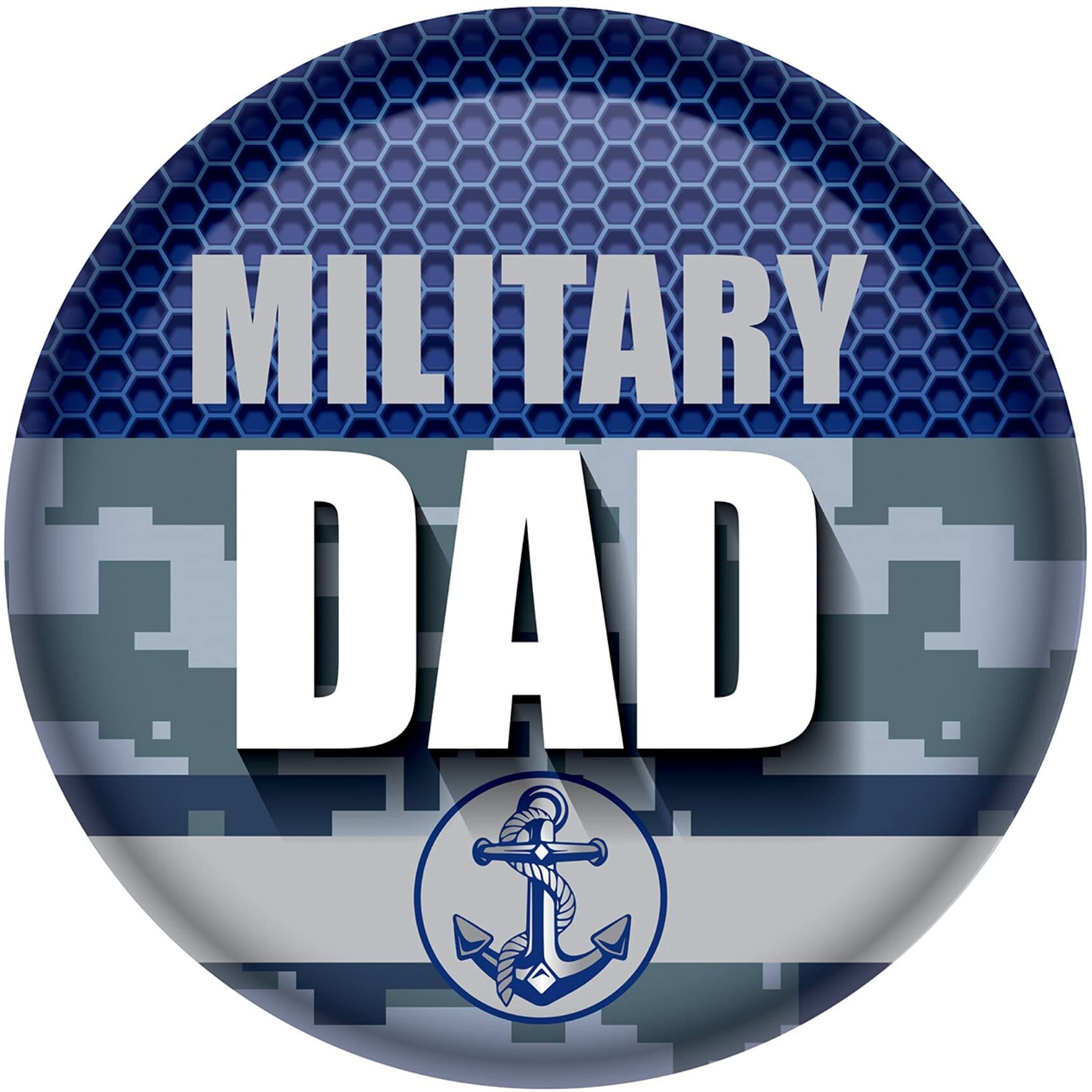 Military Dad Button