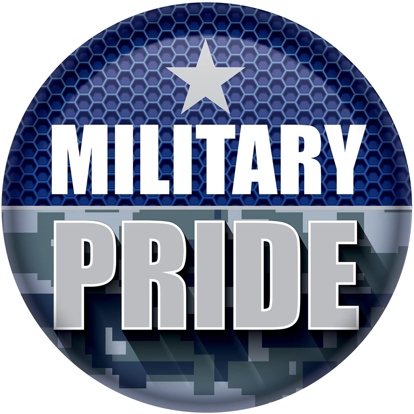 Military Pride Button