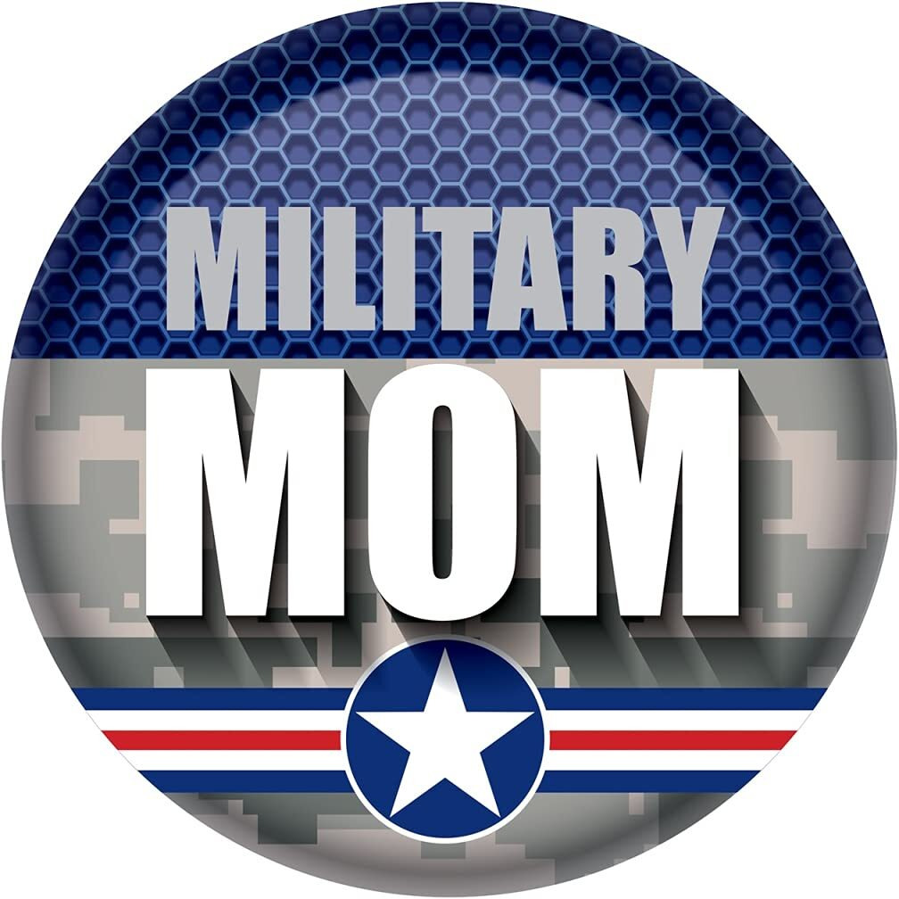 Military Mom Button