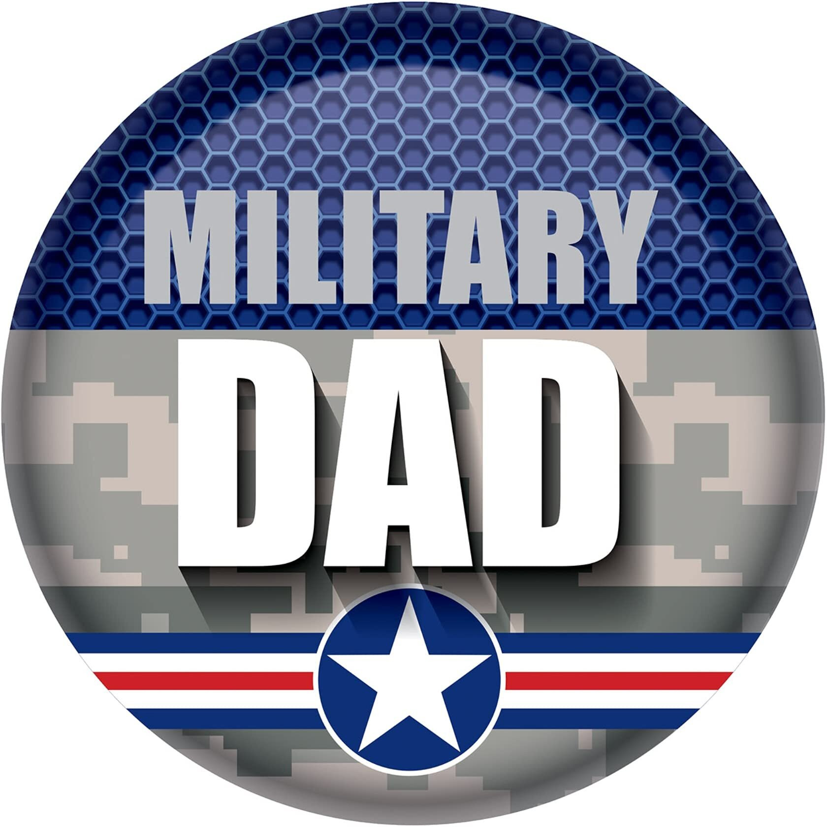 Military Dad Button