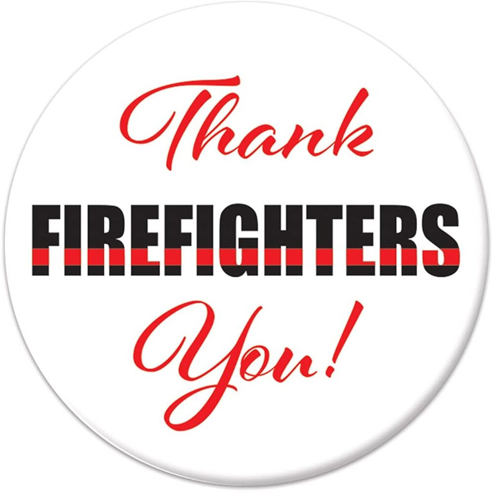 Thank You Firefighters Button