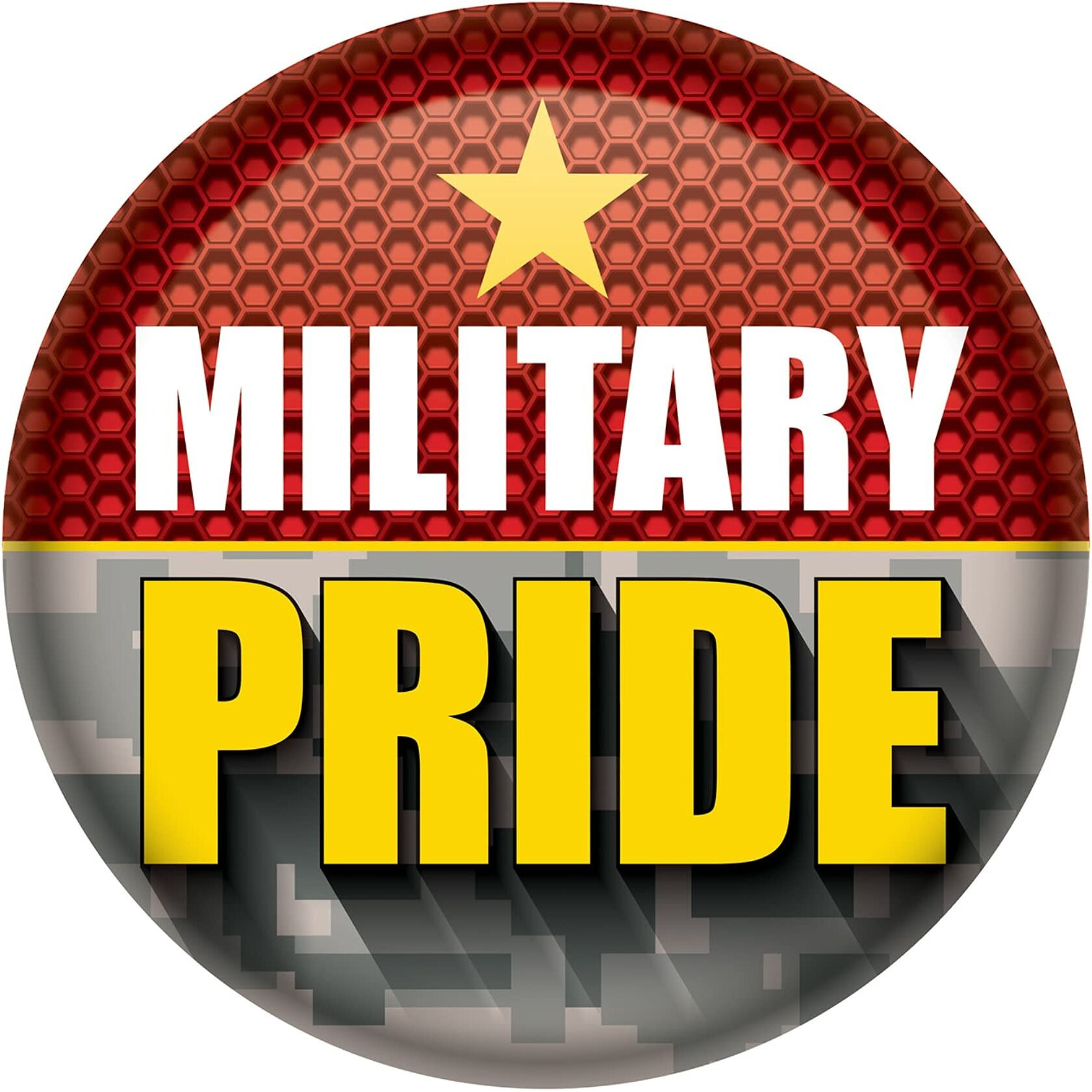 Military Pride Button