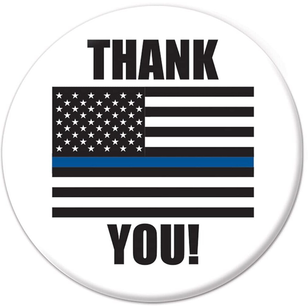 Thank You Law Enforcement Button