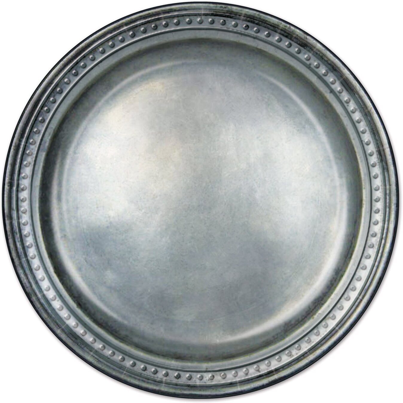 Pewter Paper Plates