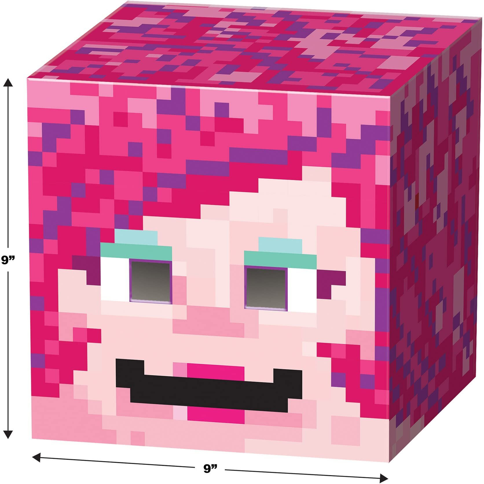 Gamer Girl 8-Bit Box Head