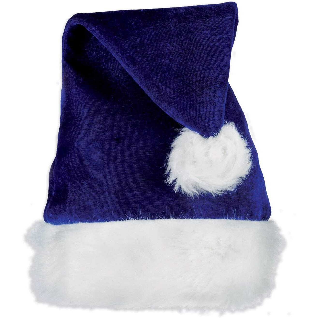 Blue Velvet Santa Hat