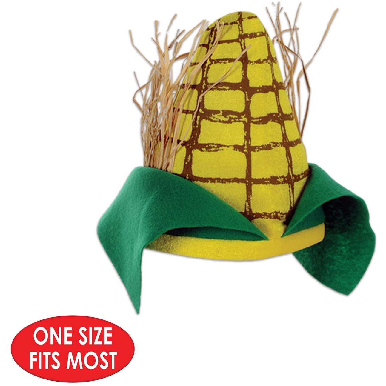 Plush Corn Cob Hat