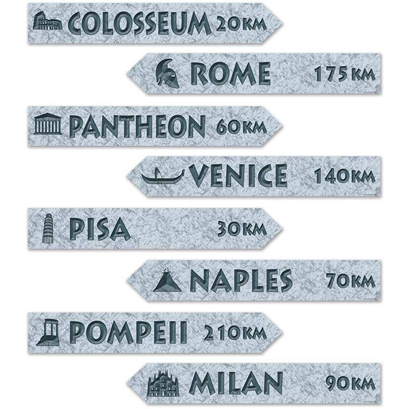 Italian Street Sign Cutouts