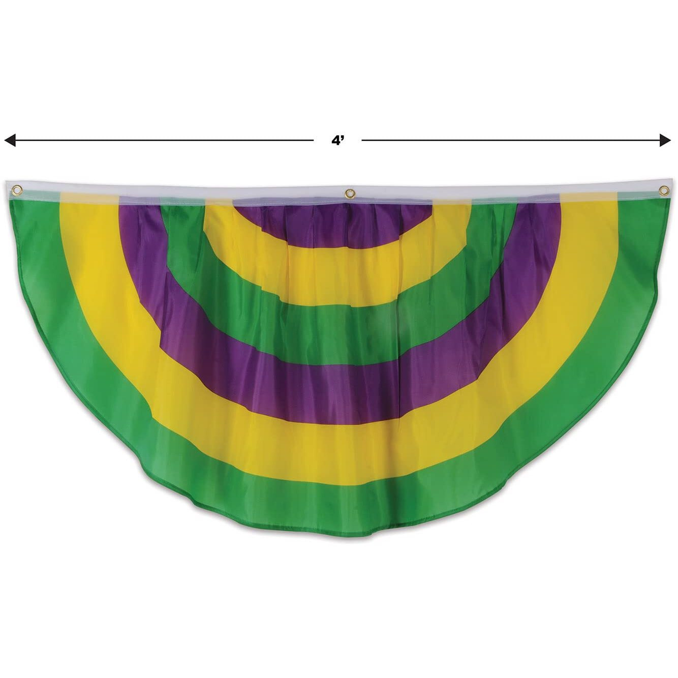 Mardi Gras Fabric Bunting