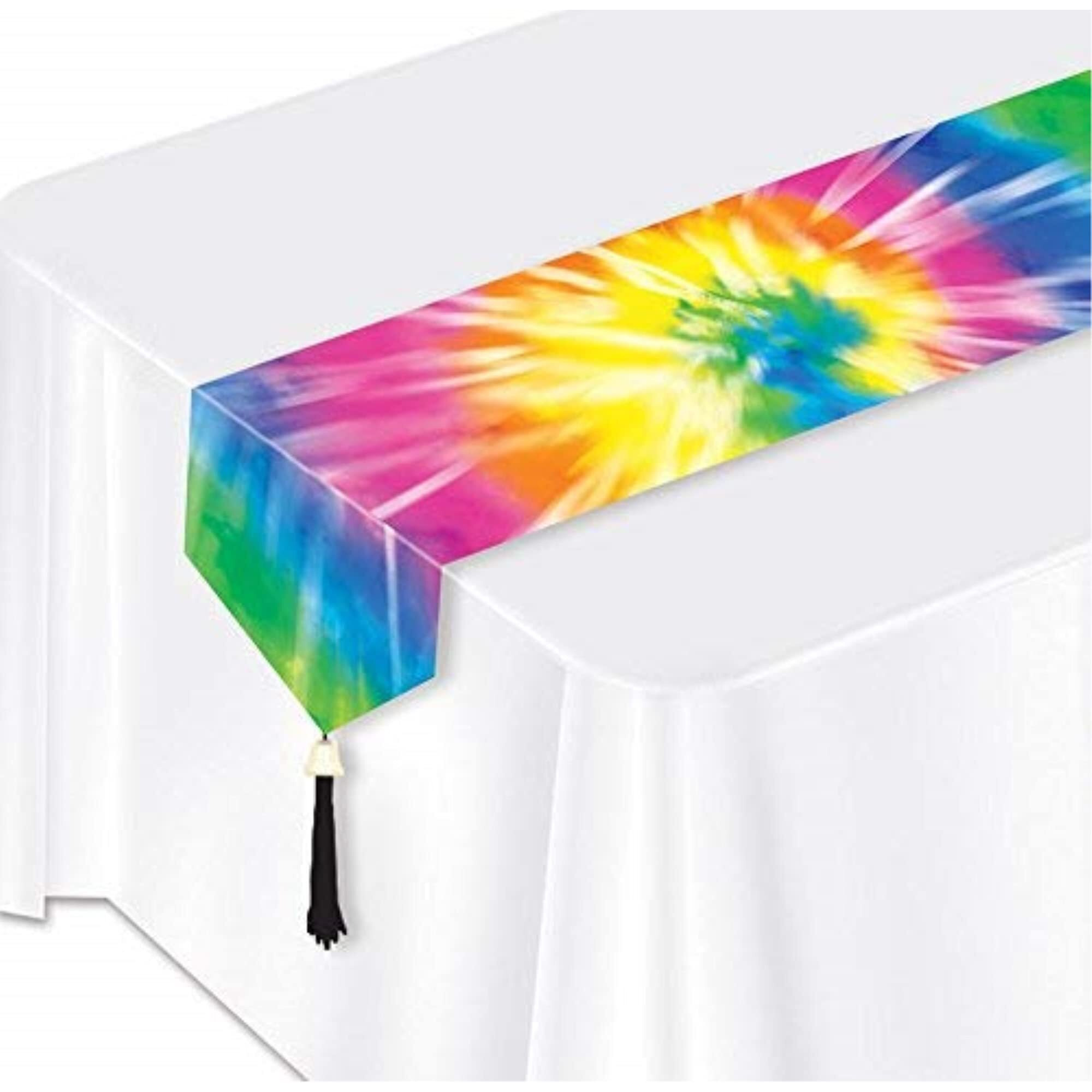 Printed Tie-Dyed Table Runner