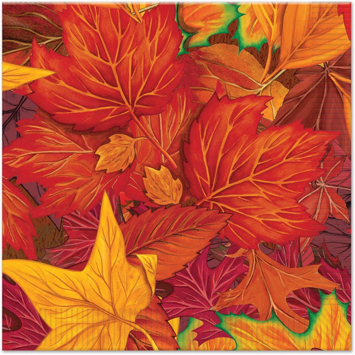 Fall Leaf Beverage Napkins