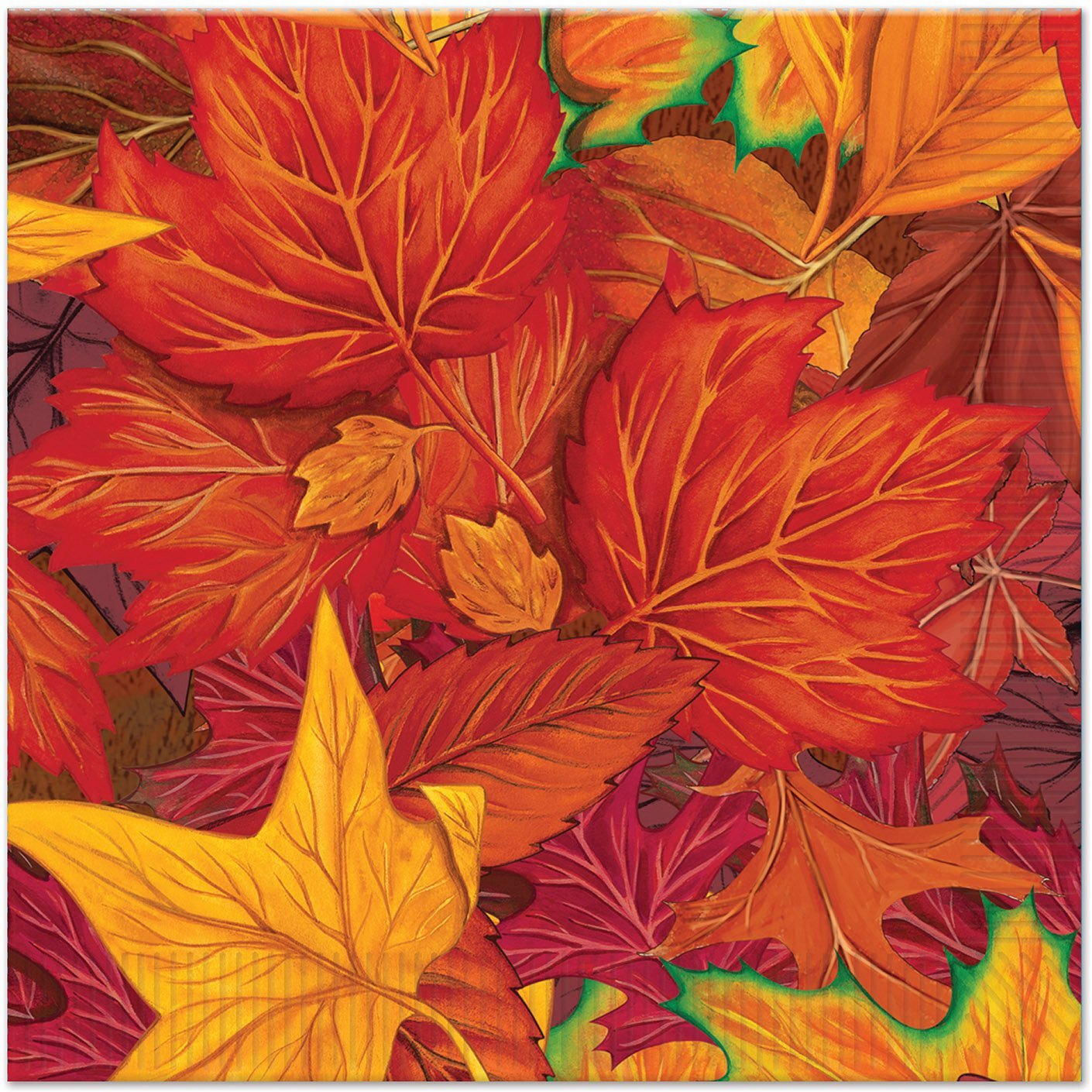 Fall Leaf Luncheon Napkins