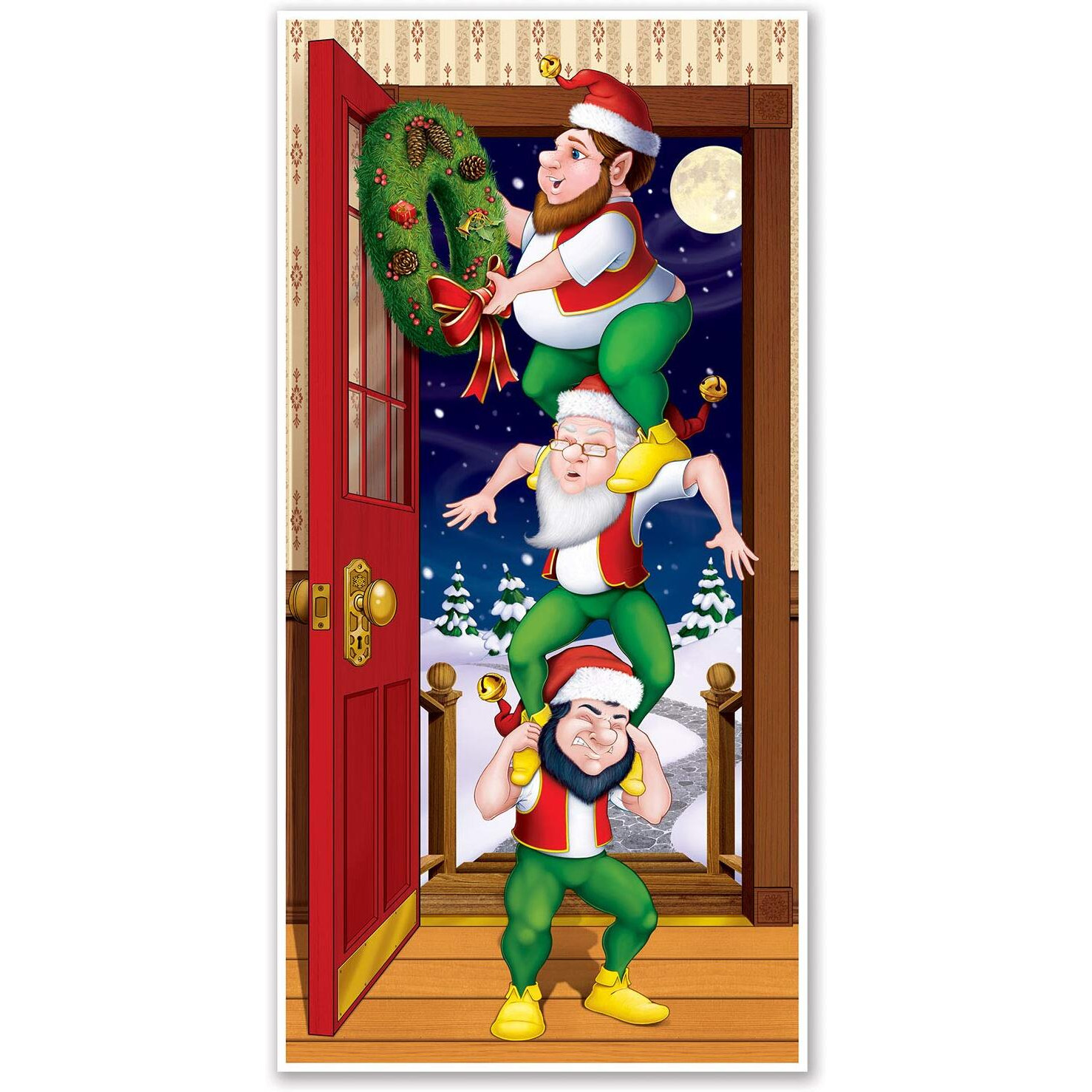 Christmas Elves Door Cover