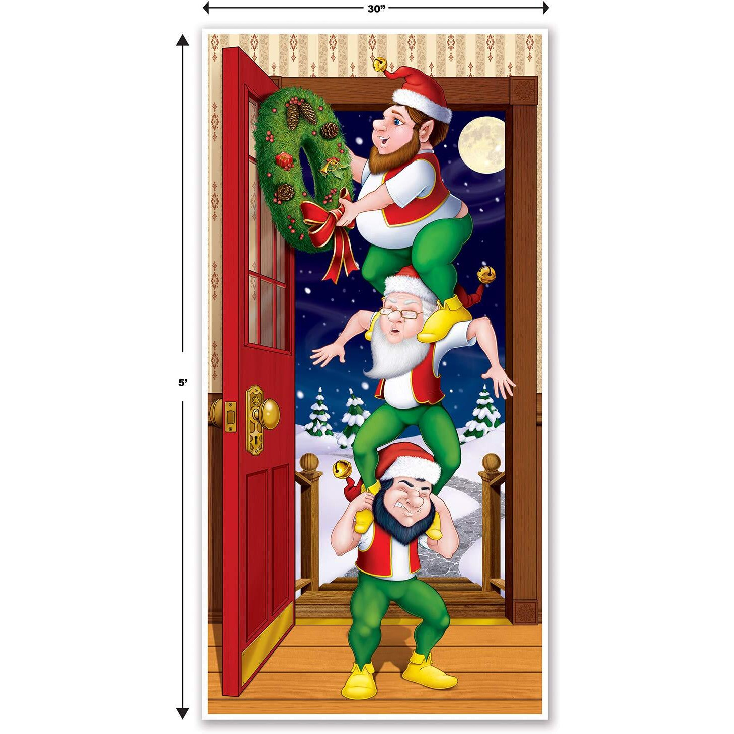 Christmas Elves Door Cover