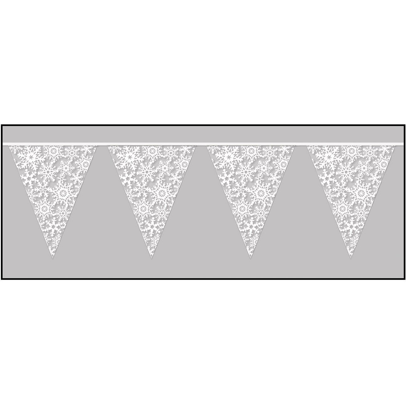 Snowflake Pennant Banner