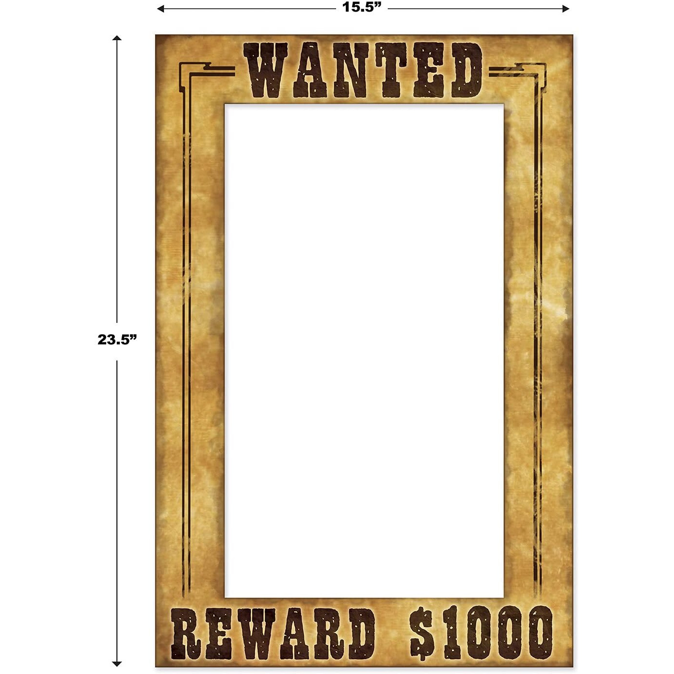 Western Wanted Photo Fun Frame