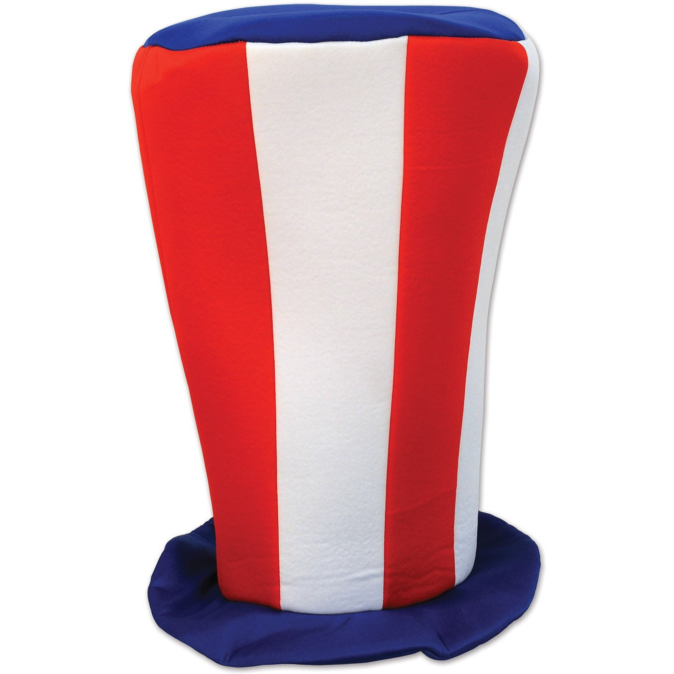 Patriotic Plush Tall Top Hat