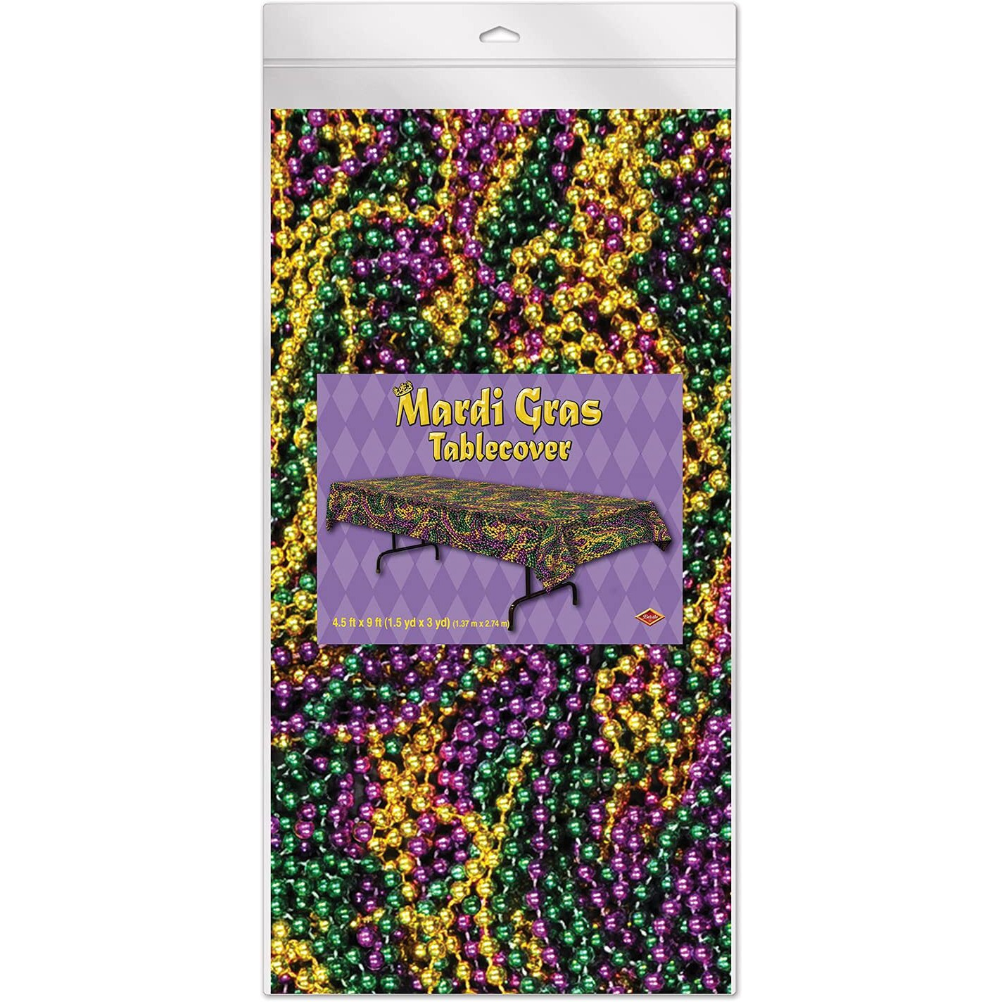 Mardi Gras Beads Tablecover