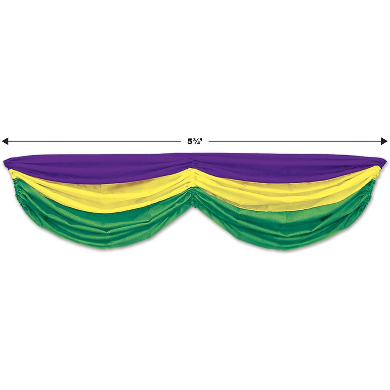 Mardi Gras Fabric Bunting