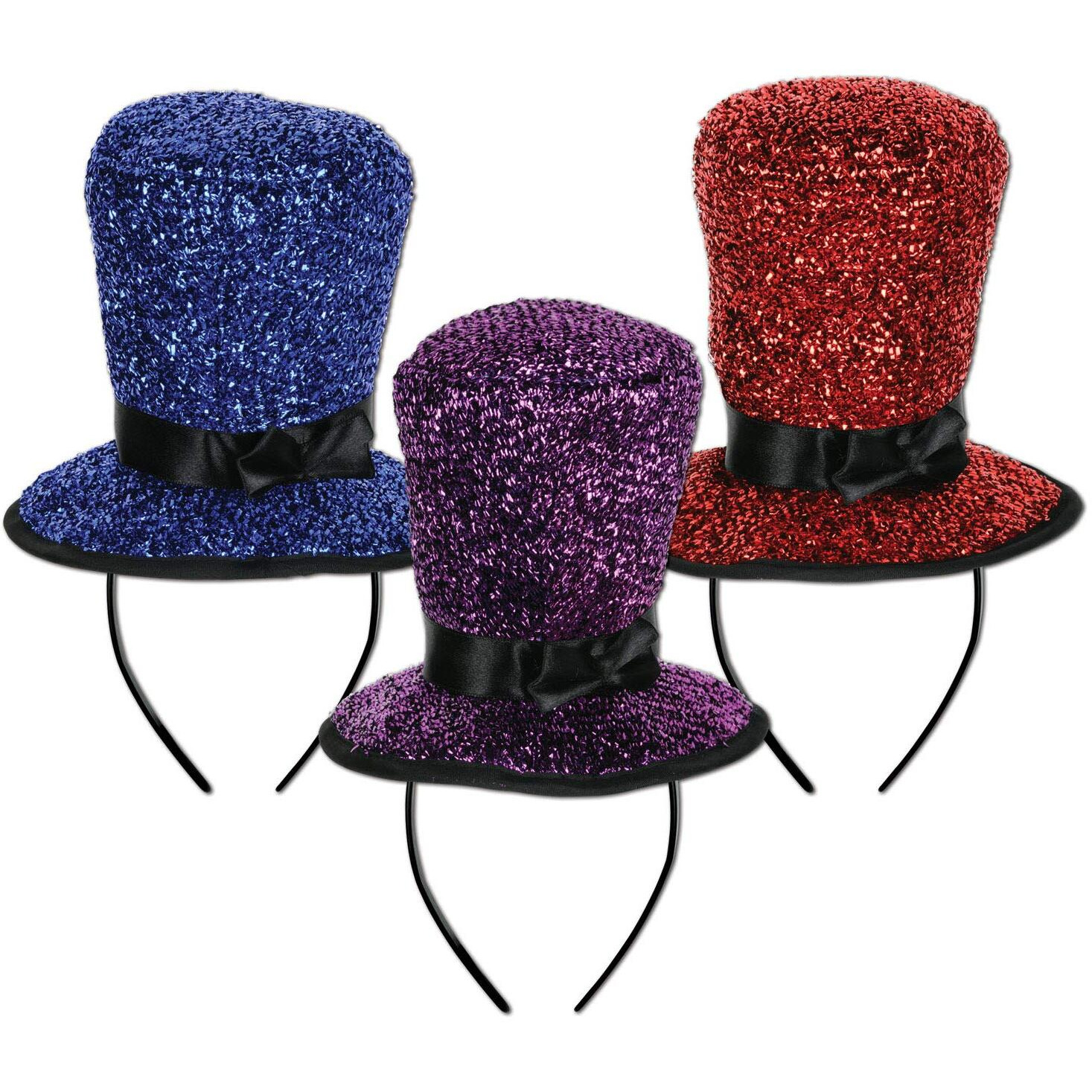 Sparkling Top Hat Headbands