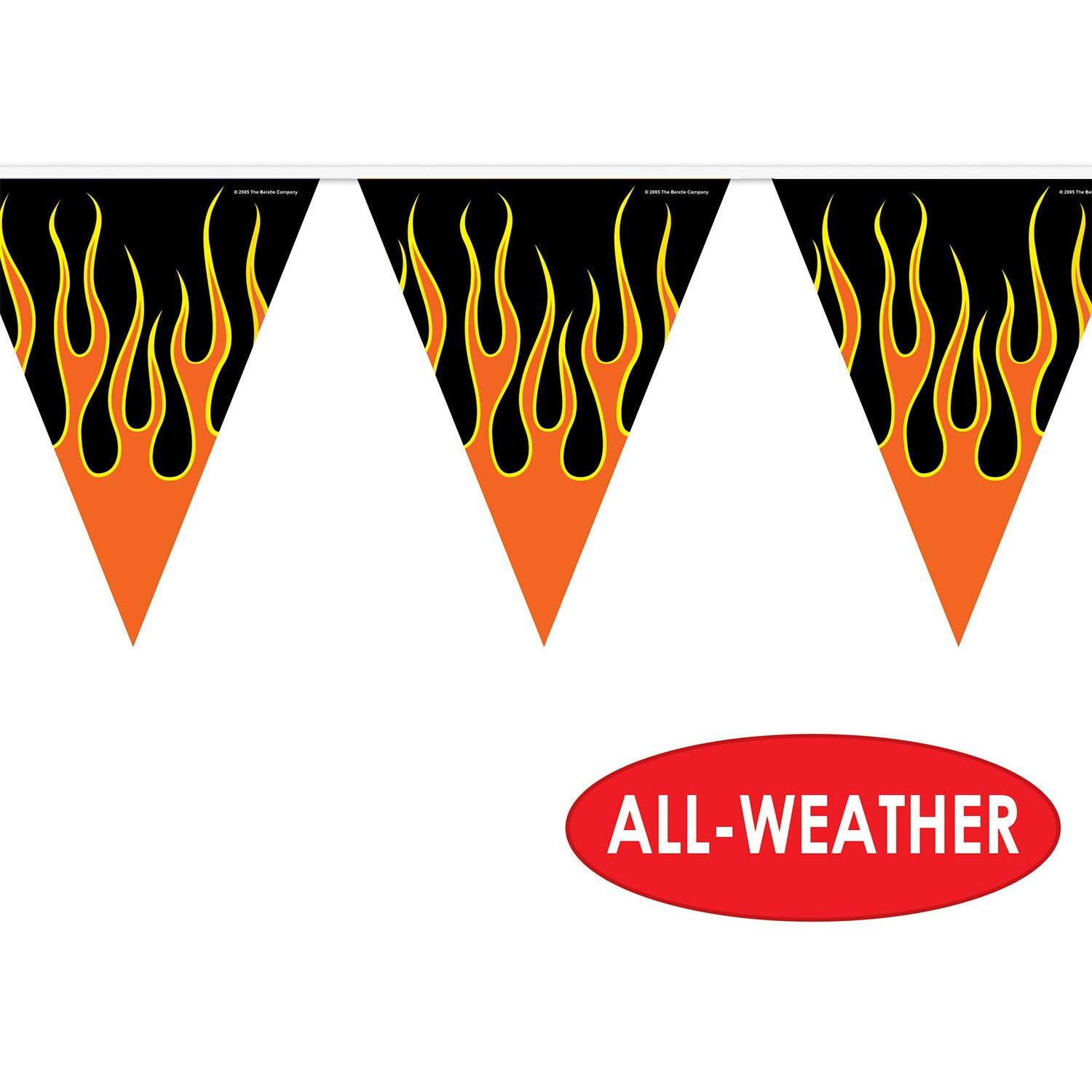 Flame Pennant Banner