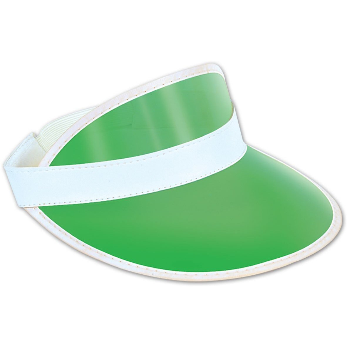 Clear Green Plastic Dealer's Visor