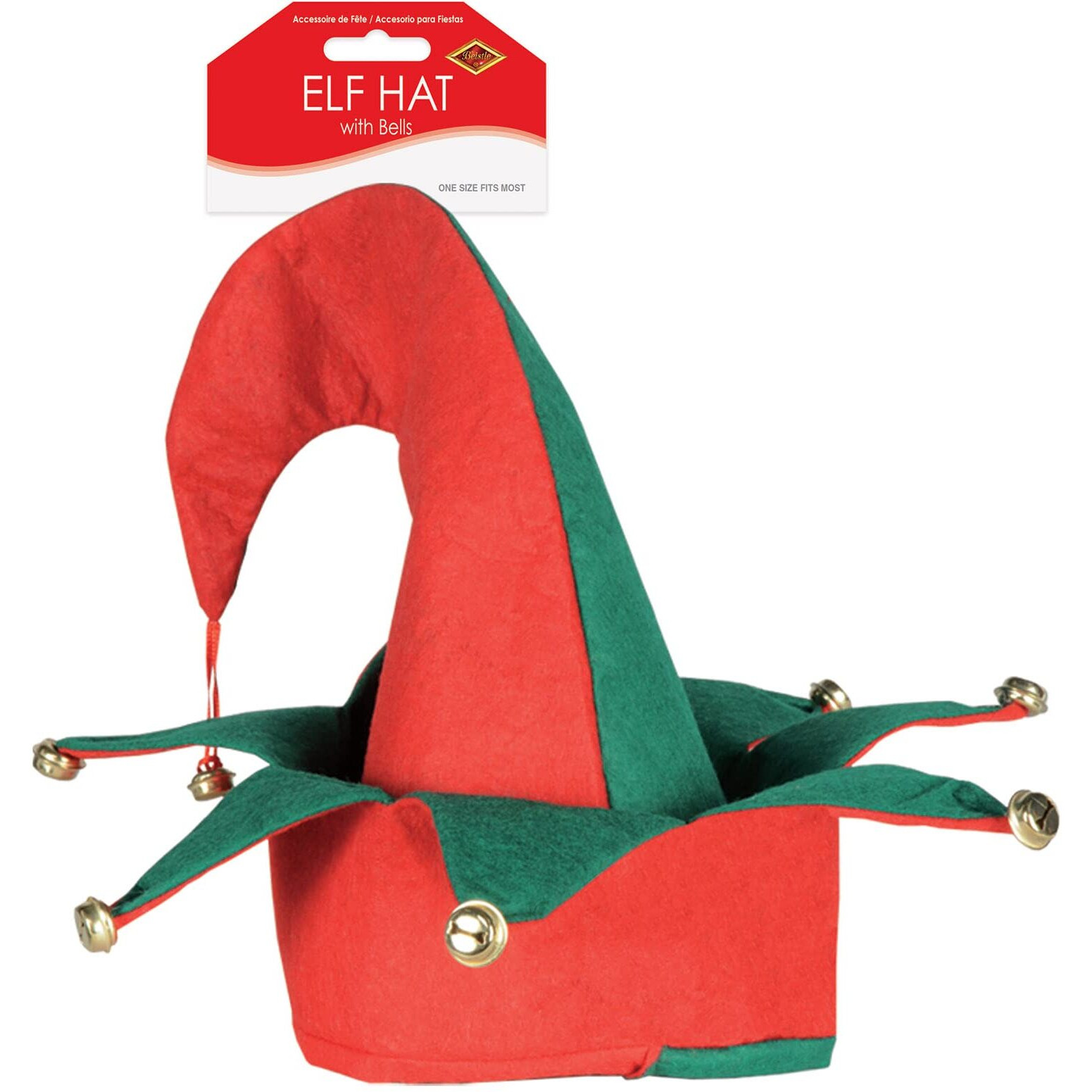 Felt Elf Hat w/Bells