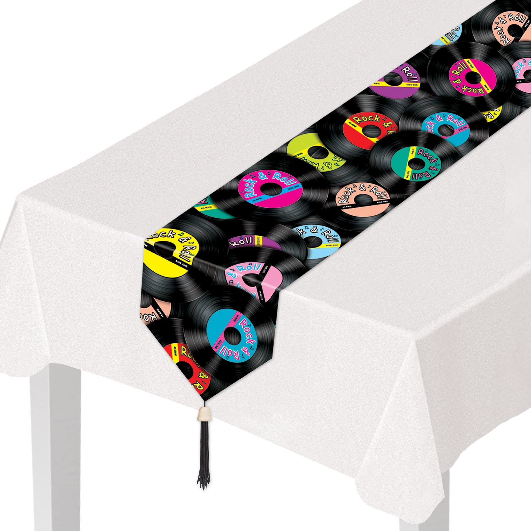 Printed Rock & Roll Table Runner