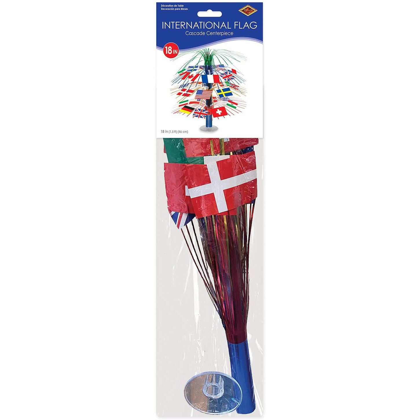 International Flag Cascade Centerpiece