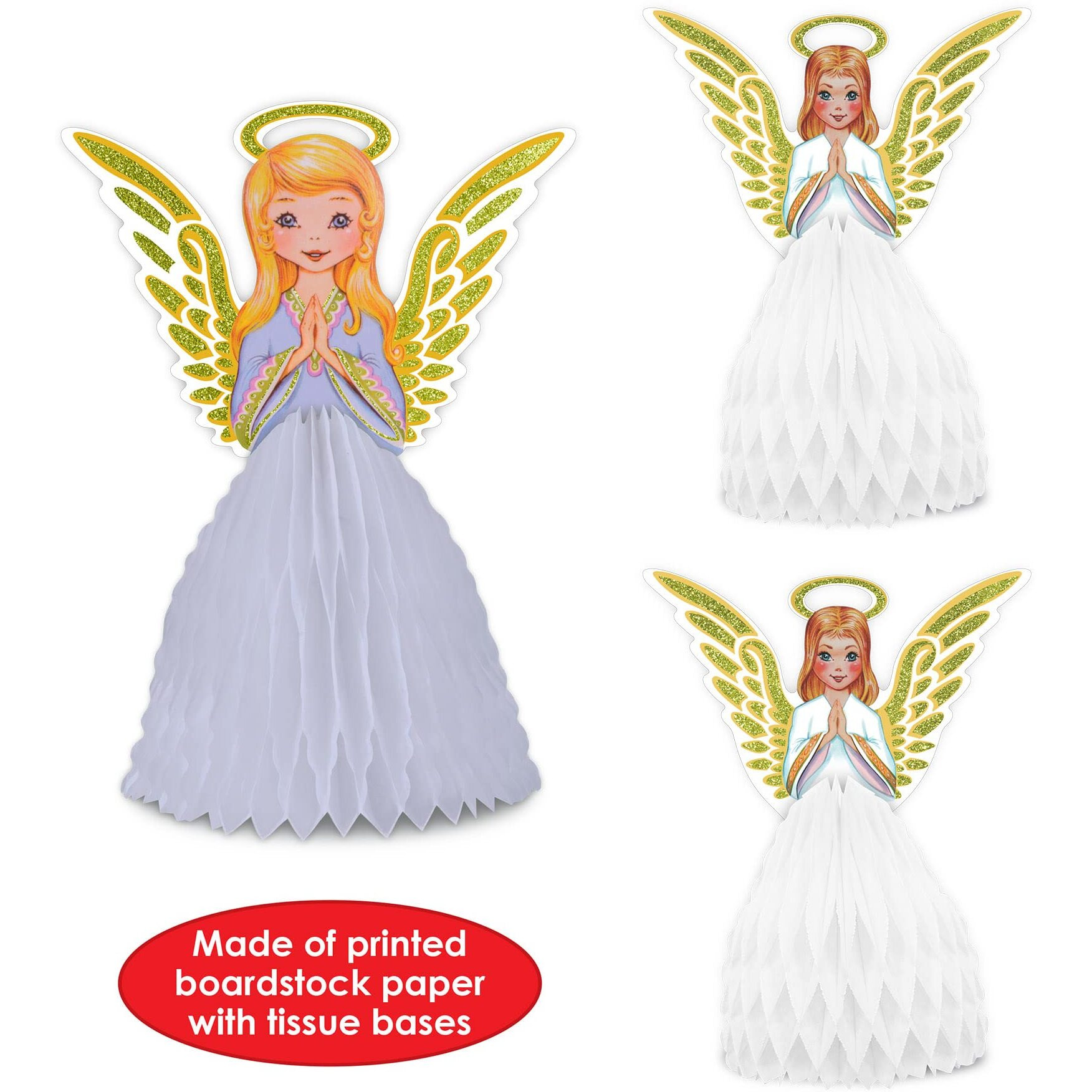 Vintage Christmas Angel Ctrpc Set