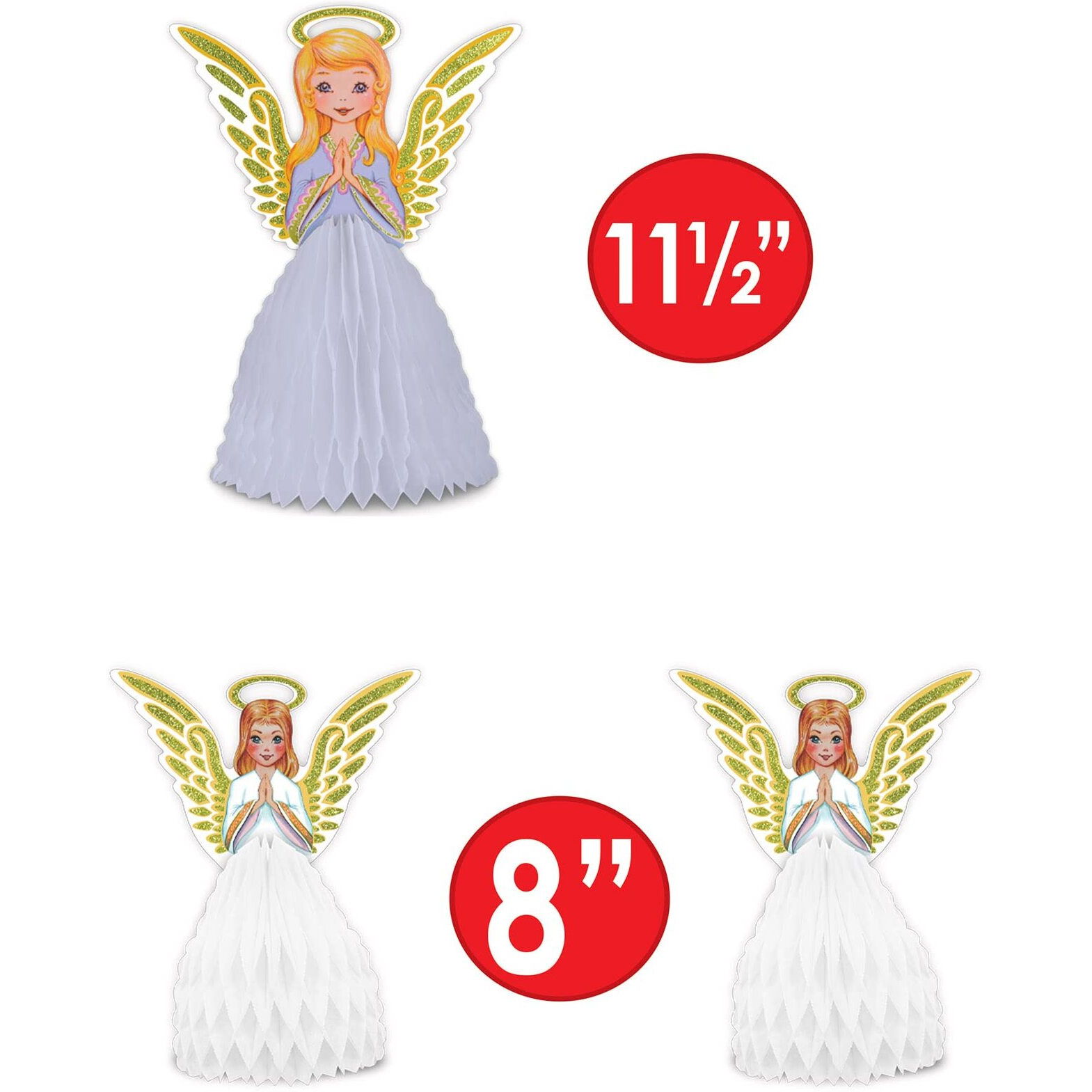 Vintage Christmas Angel Ctrpc Set