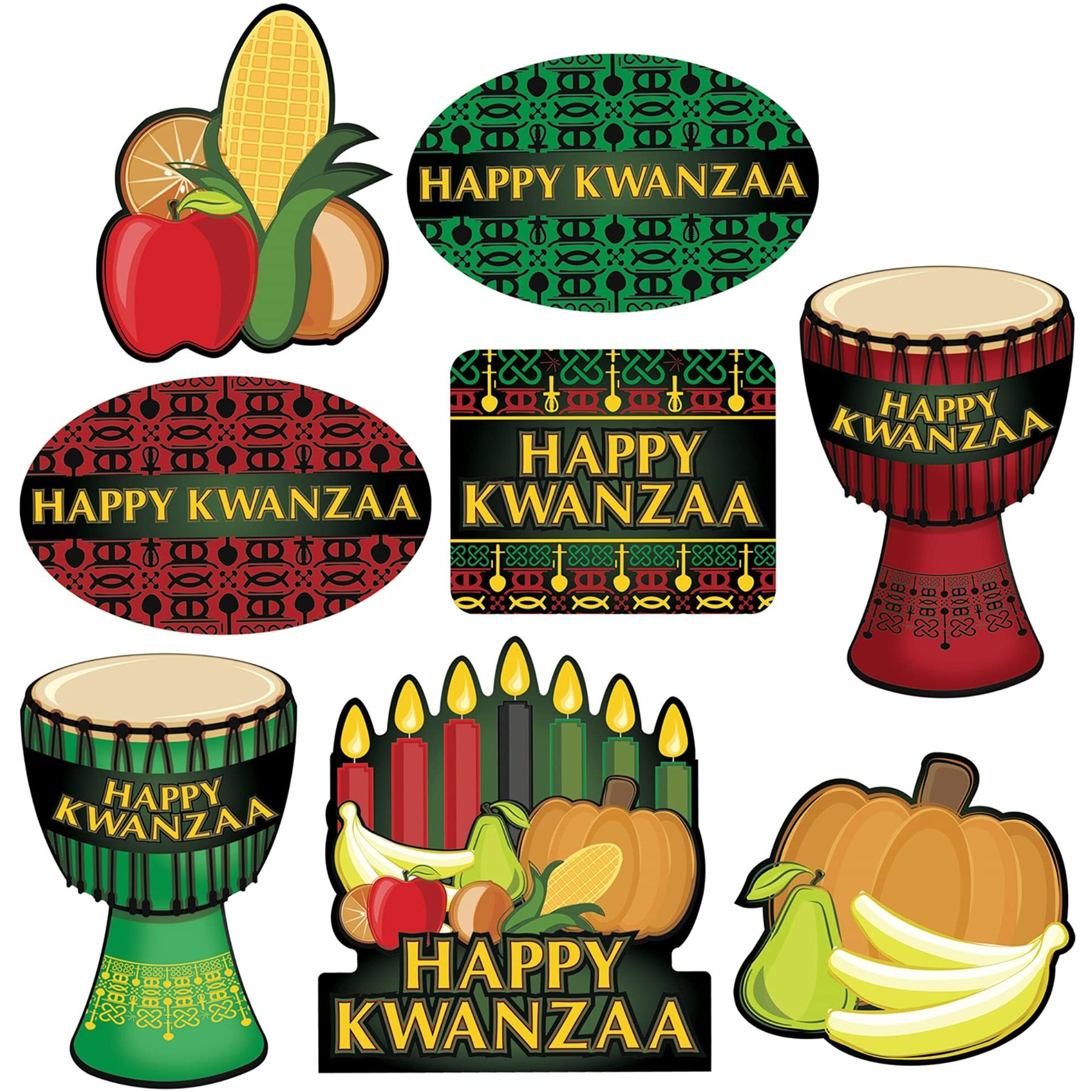 Happy Kwanzaa Cutouts