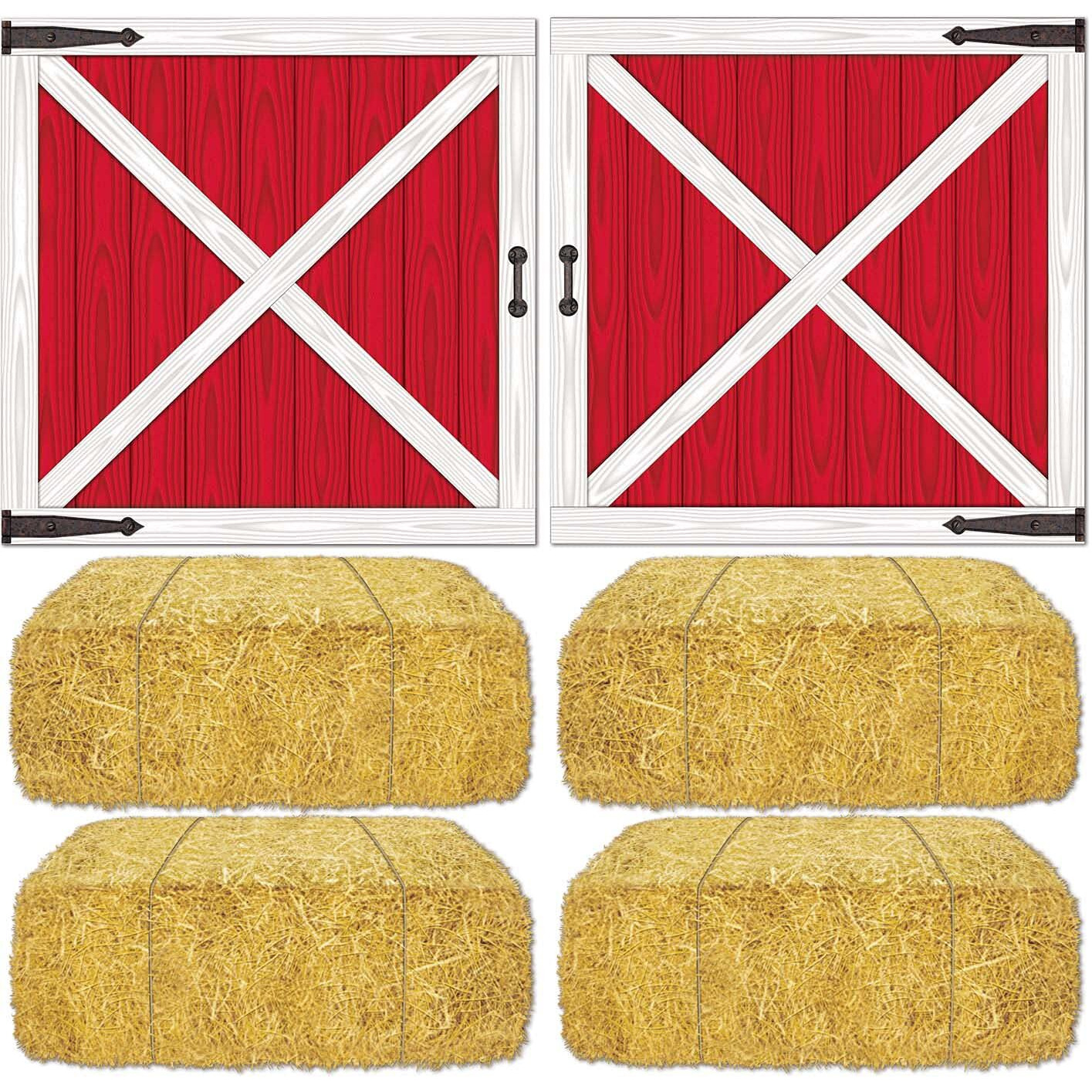 Barn Loft Door & Hay Bale Props