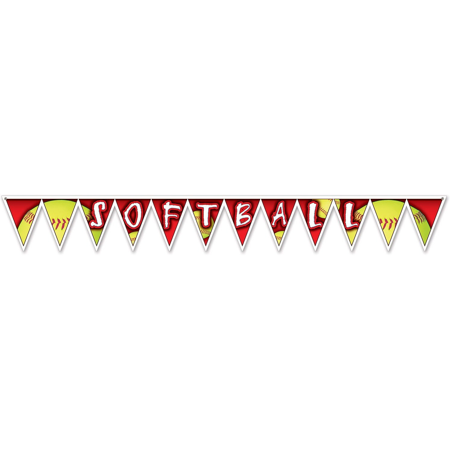 Softball Pennant Banner