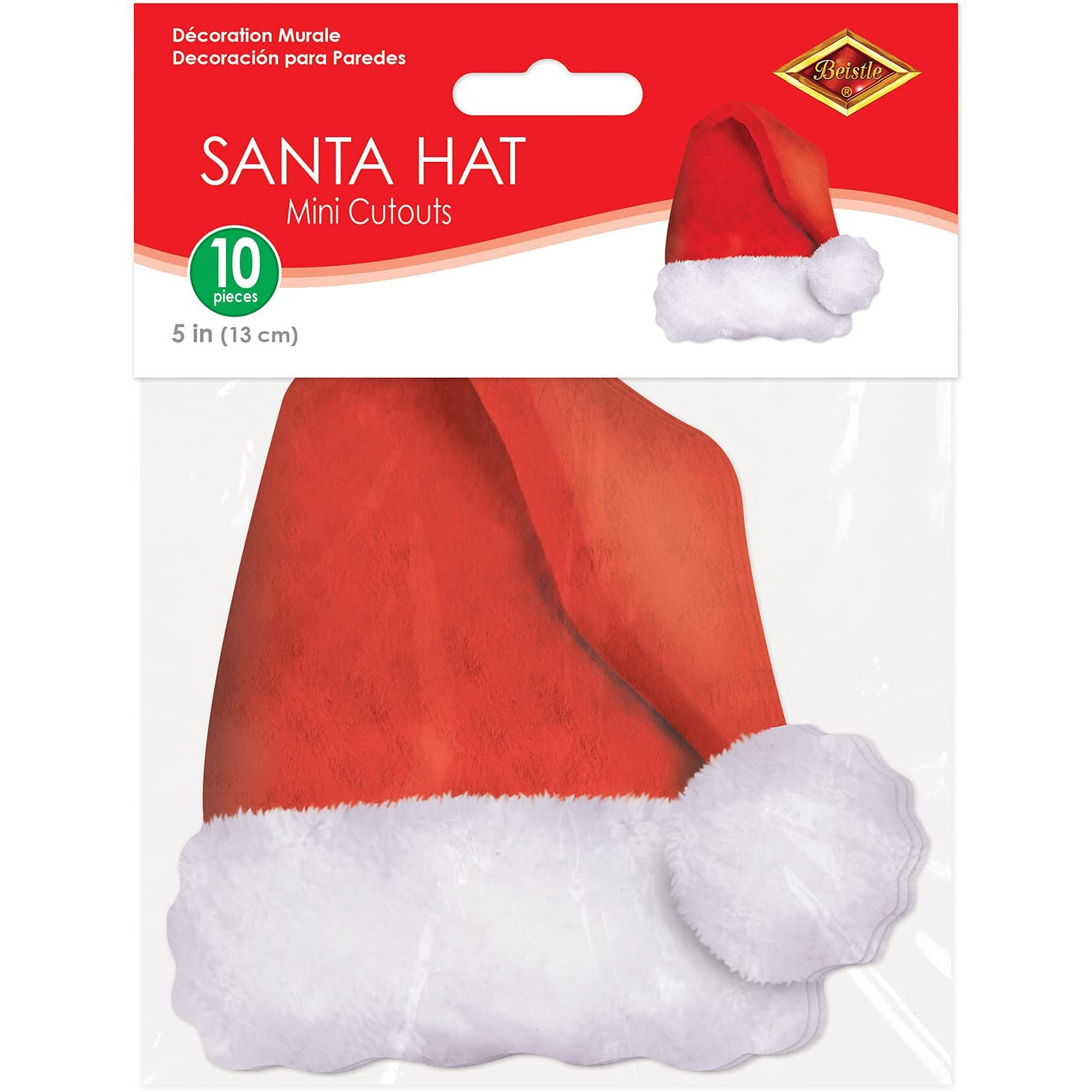 Mini Santa Hat Cutouts