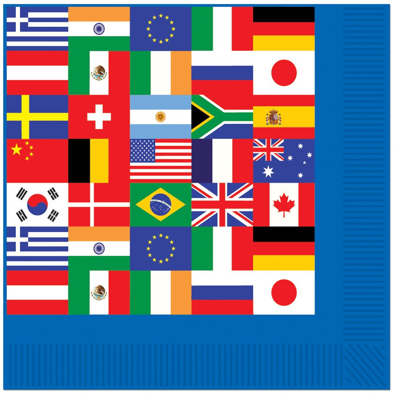 International Flag Luncheon Napkins