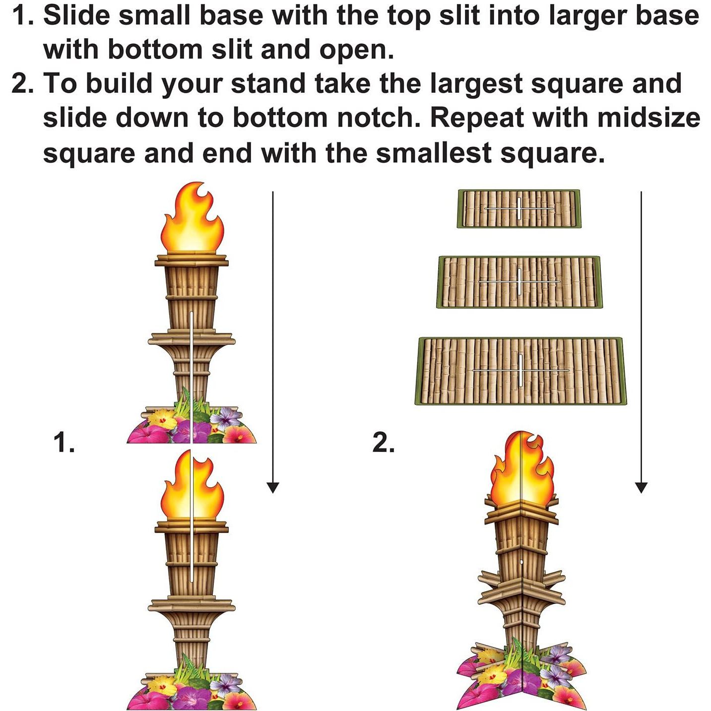 Tiki Torch Cupcake Stand